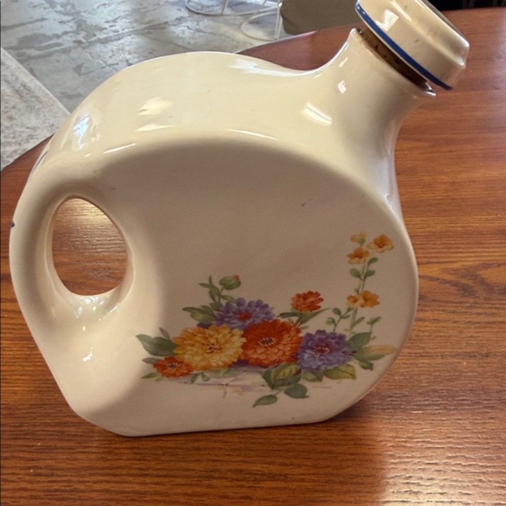 Vintage Universal Cambridge Oven Proof Pottery Water Pitcher Zinnia's